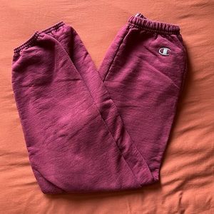 BURGUNDY CHAMPION SWEATPANTS